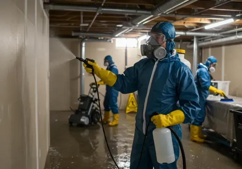 Basement Sanitization and Antimicrobial Treatment process in Seymour, WI